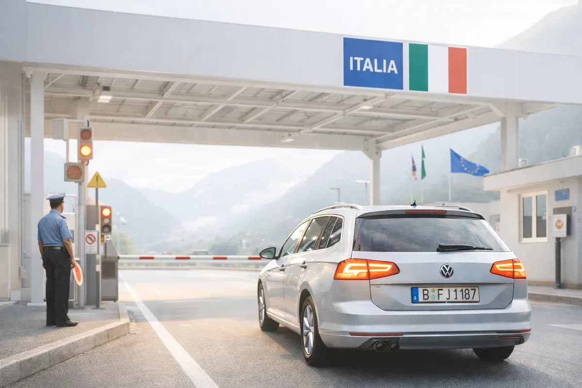 Auto con targa tedesca al confine italiano - nazionalizzazione veicoli