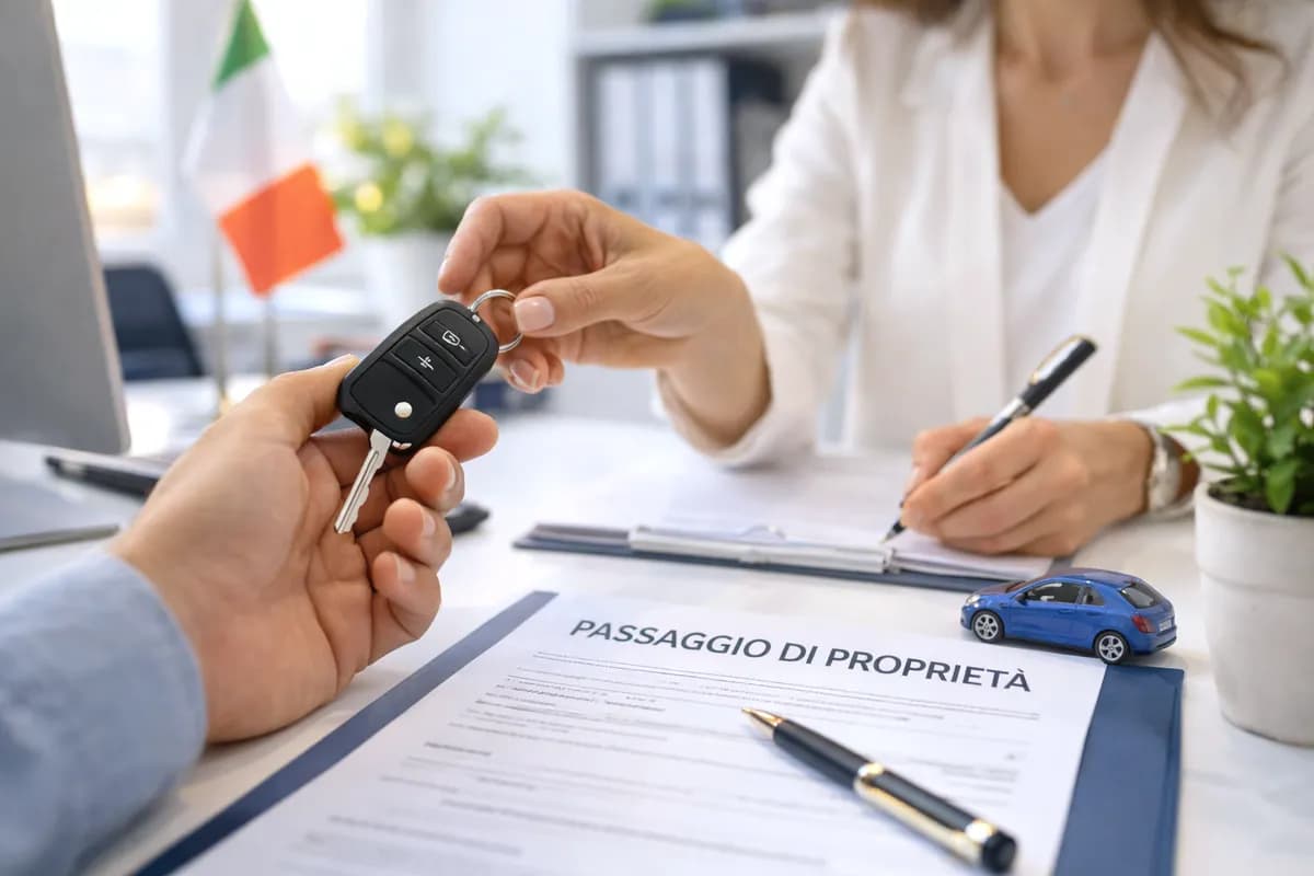 Passaggio di proprieta - consegna chiavi veicolo